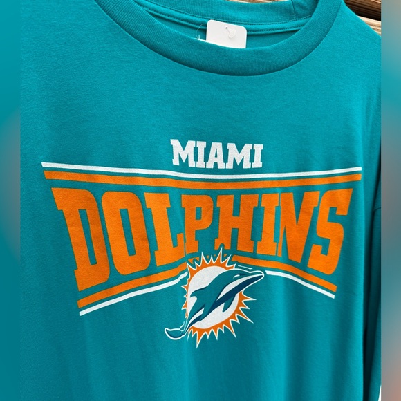 NWT NFL Team Apparel Miami Dolphins Long Sleeve Shirt - Picture 3 of 6